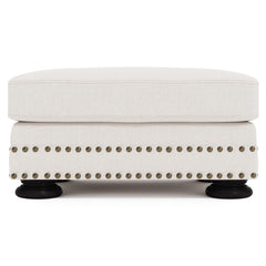 Foster Ivory Ottoman - Ornate Home
