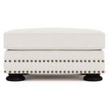 Foster Ivory Ottoman - Ornate Home