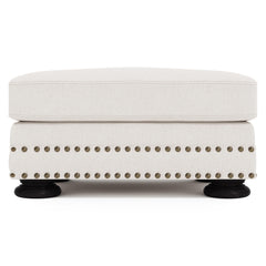 Foster Ivory Ottoman - Ornate Home