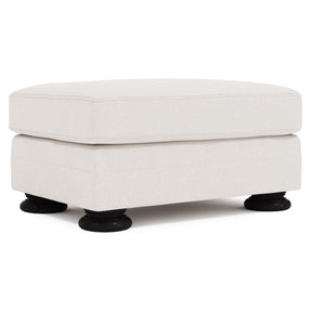 Foster Ivory Ottoman Without Nails - Ornate Home