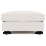 Foster Ivory Ottoman Without Nails - Ornate Home