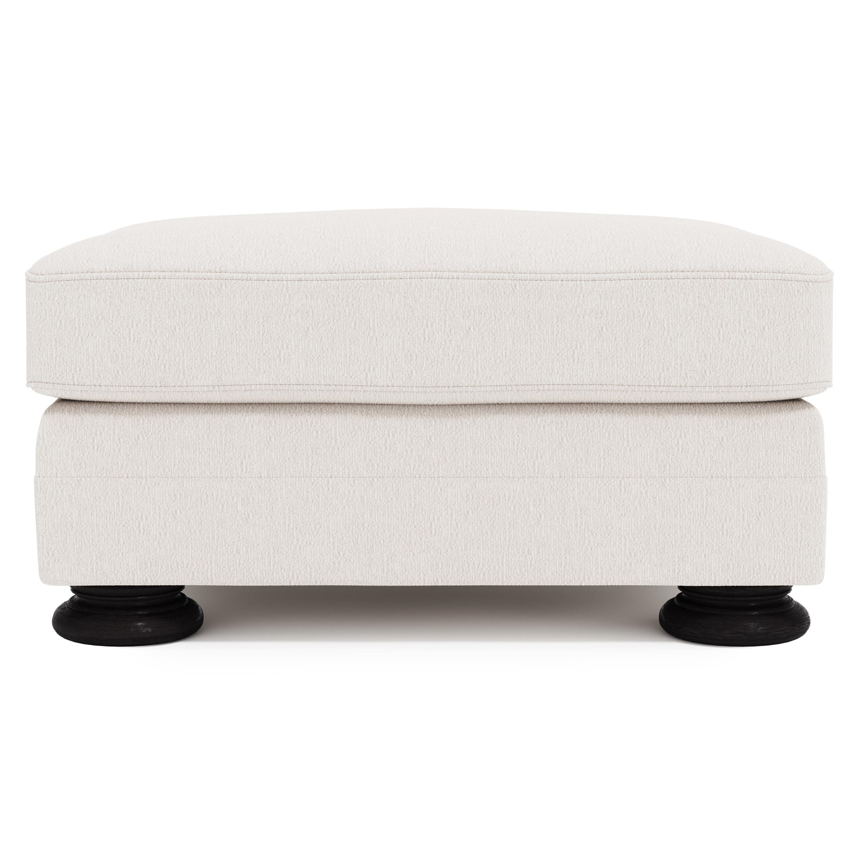 Foster Ivory Ottoman Without Nails - Ornate Home