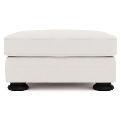 Foster Ivory Ottoman Without Nails - Ornate Home