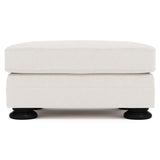 Foster Ivory Ottoman Without Nails - Ornate Home