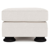 Foster Ivory Ottoman Without Nails - Ornate Home