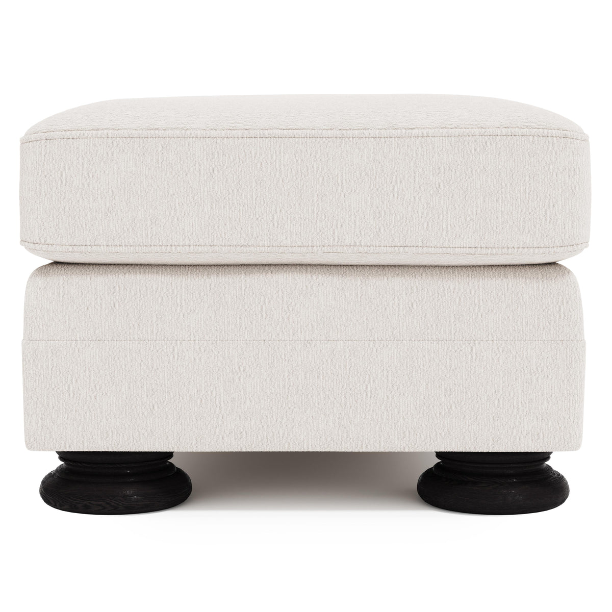 Foster Ivory Ottoman Without Nails - Ornate Home