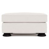Foster Ivory Ottoman Without Nails - Ornate Home