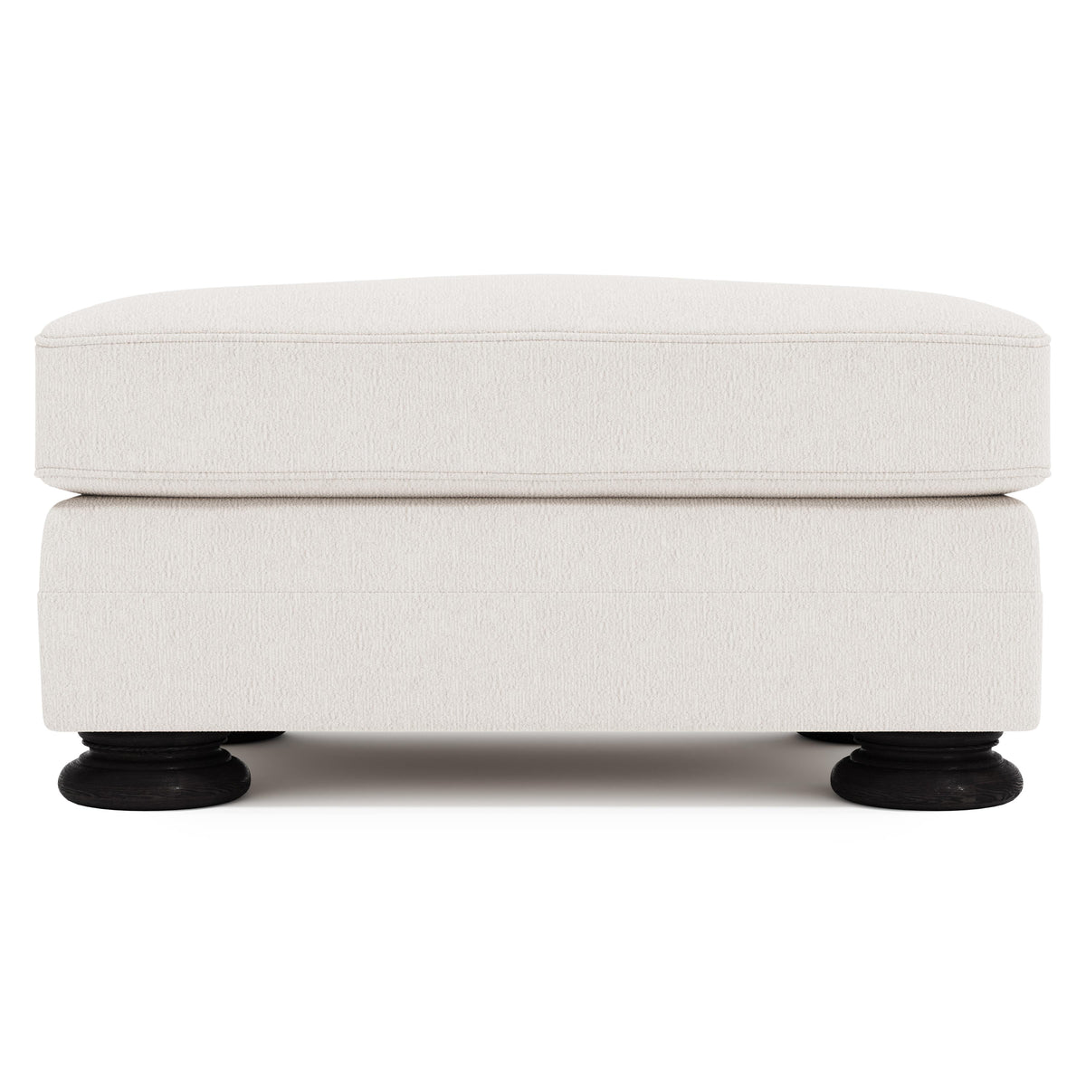 Foster Ivory Ottoman Without Nails - Ornate Home