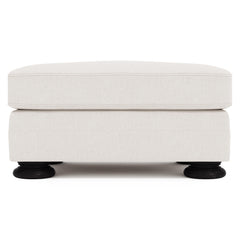 Foster Ivory Ottoman Without Nails - Ornate Home
