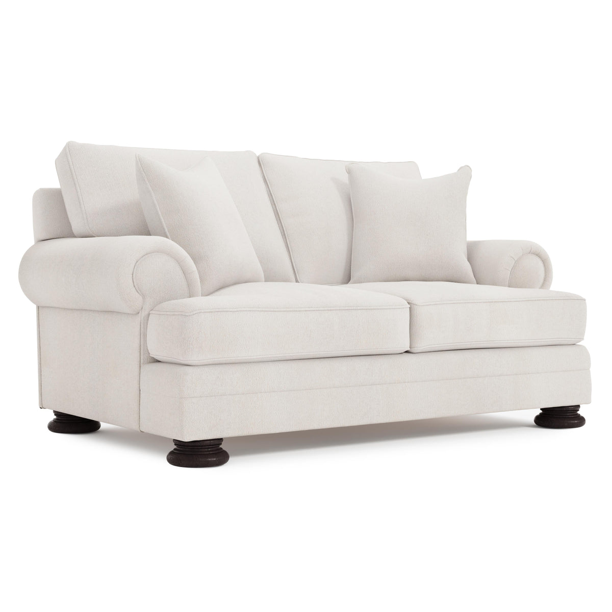 Foster Mocha Loveseat Without Nails - Ornate Home