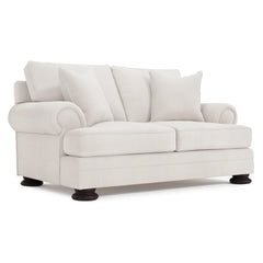 Foster Mocha Loveseat Without Nails - Ornate Home