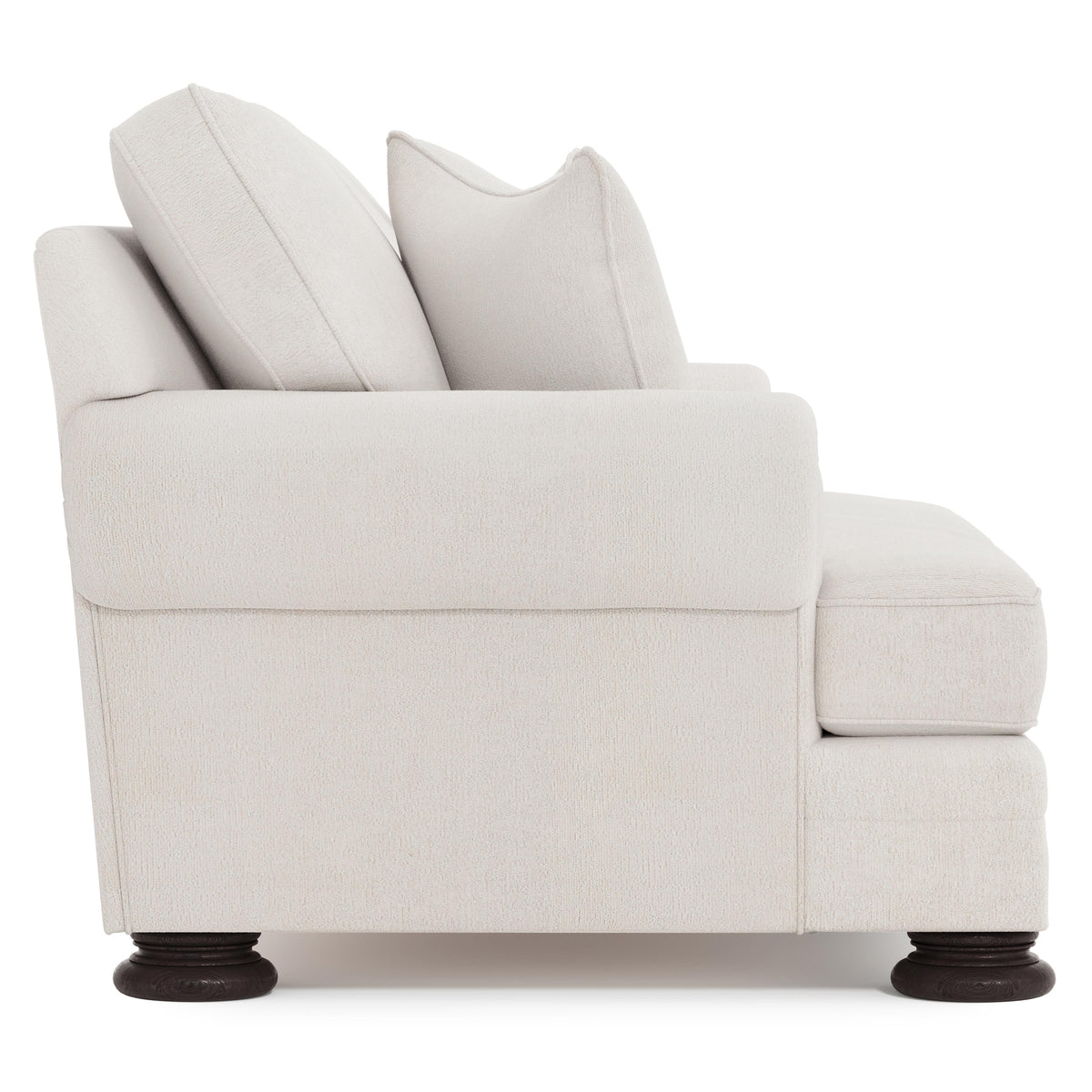 Foster Mocha Loveseat Without Nails - Ornate Home