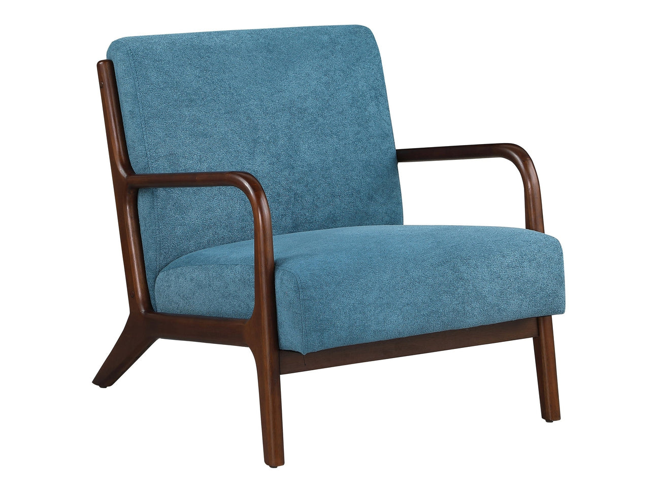Foster Peacock Blue Accent Chair - Ornate Home
