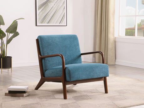 Foster Peacock Blue Accent Chair - Ornate Home