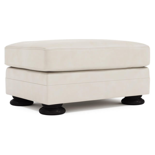 Foster White/Cream Ottoman Without Nails - Ornate Home