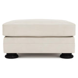 Foster White/Cream Ottoman Without Nails - Ornate Home