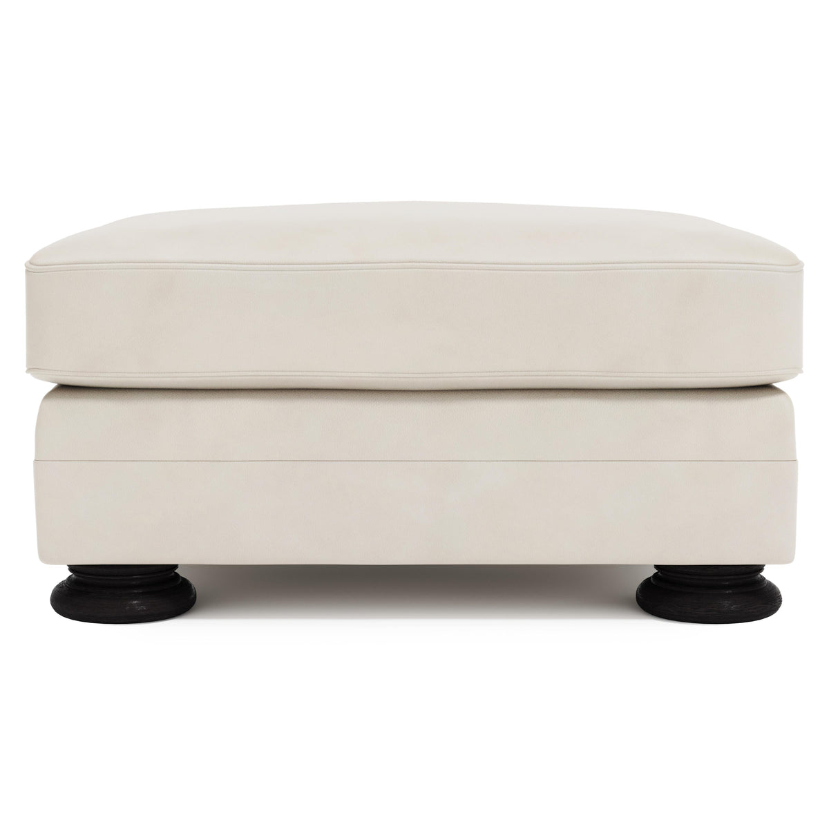 Foster White/Cream Ottoman Without Nails - Ornate Home