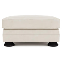 Foster White/Cream Ottoman Without Nails - Ornate Home