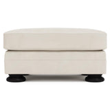 Foster White/Cream Ottoman Without Nails - Ornate Home
