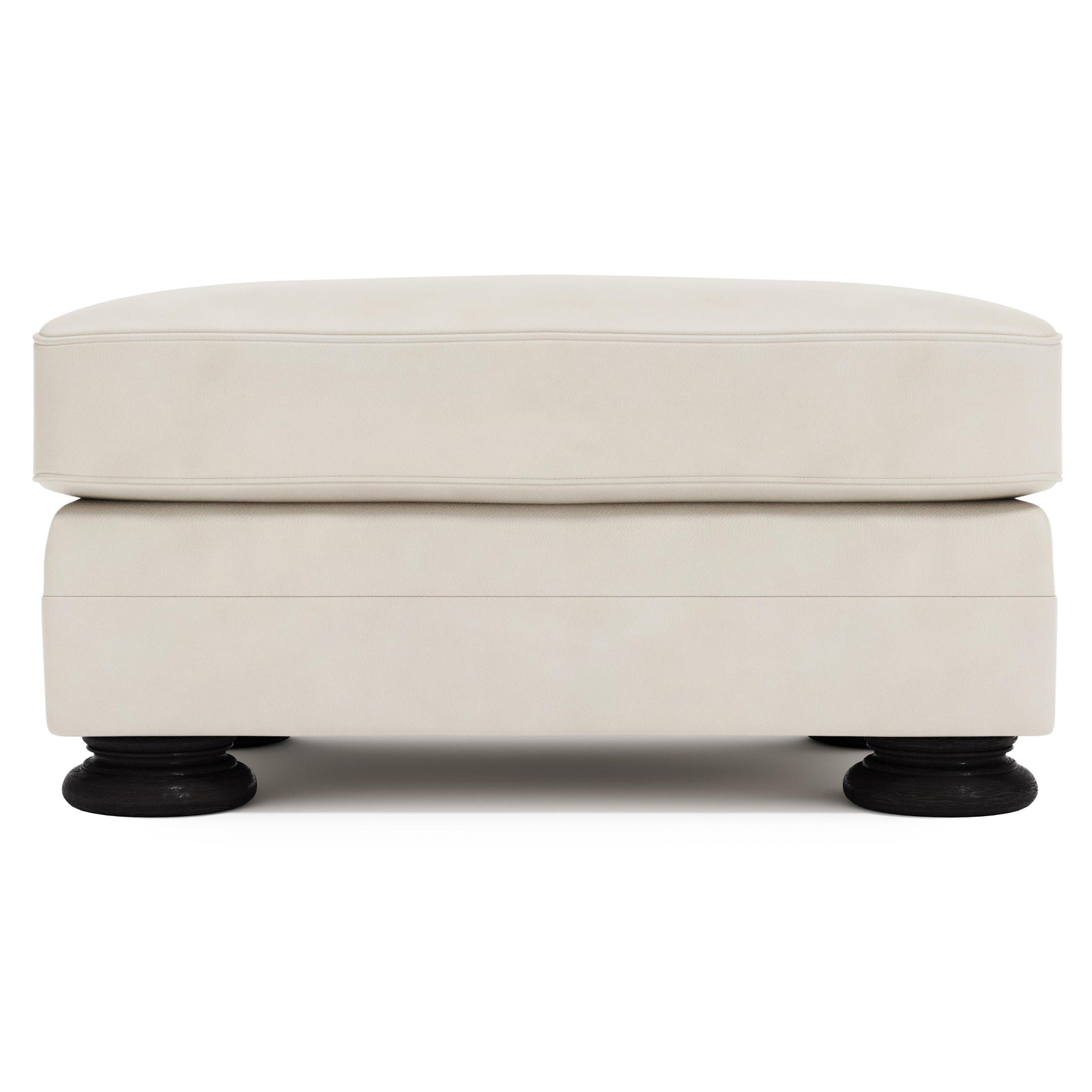 Foster White/Cream Ottoman Without Nails - Ornate Home