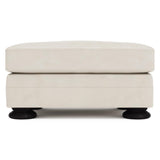 Foster White/Cream Ottoman Without Nails - Ornate Home