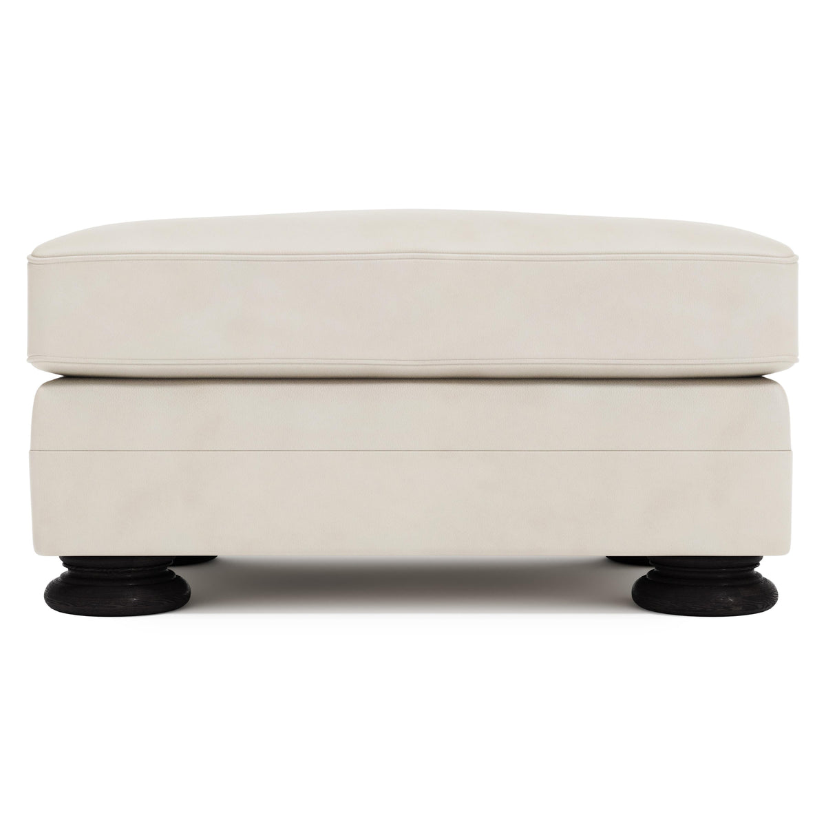 Foster White/Cream Ottoman Without Nails - Ornate Home