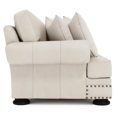 Foster White/Cream Sofa - Ornate Home