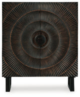Fosterman Distressed Black Accent Cabinet (Online Special Price) - Ornate Home