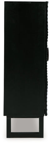 Fosterman Distressed Black Accent Cabinet (Online Special Price) - Ornate Home