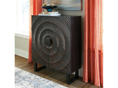 Fosterman Distressed Black Accent Cabinet - Ornate Home