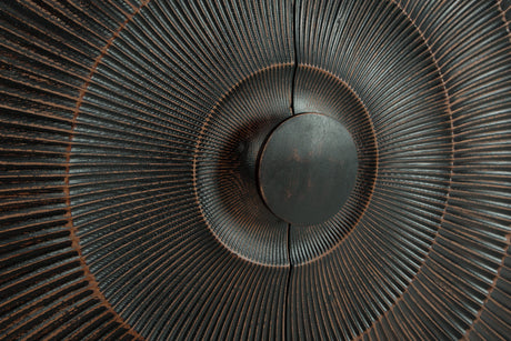 Fosterman Distressed Black Accent Cabinet - Ornate Home