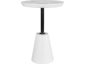 Foundation White Outdoor Accent Table - Ornate Home
