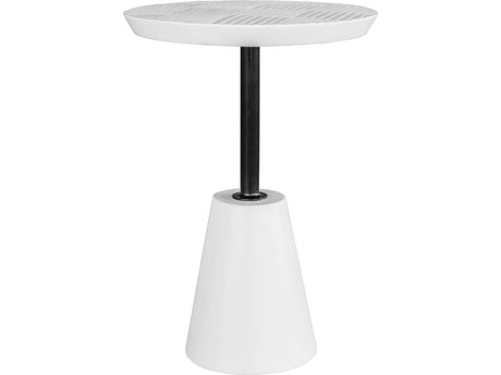Foundation White Outdoor Accent Table - Ornate Home