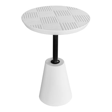 Foundation White Outdoor Accent Table - Ornate Home