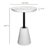Foundation White Outdoor Accent Table - Ornate Home