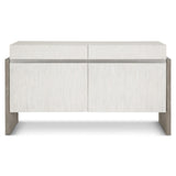 Foundations Brushed Stainless Steel/Light Shale/Linen Buffet - Ornate Home