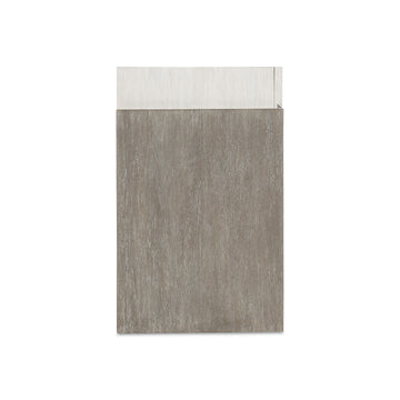 Foundations Brushed Stainless Steel/Light Shale/Linen Buffet - Ornate Home