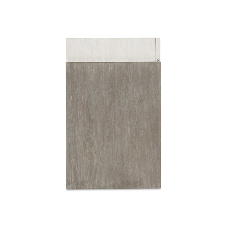 Foundations Brushed Stainless Steel/Light Shale/Linen Buffet - Ornate Home