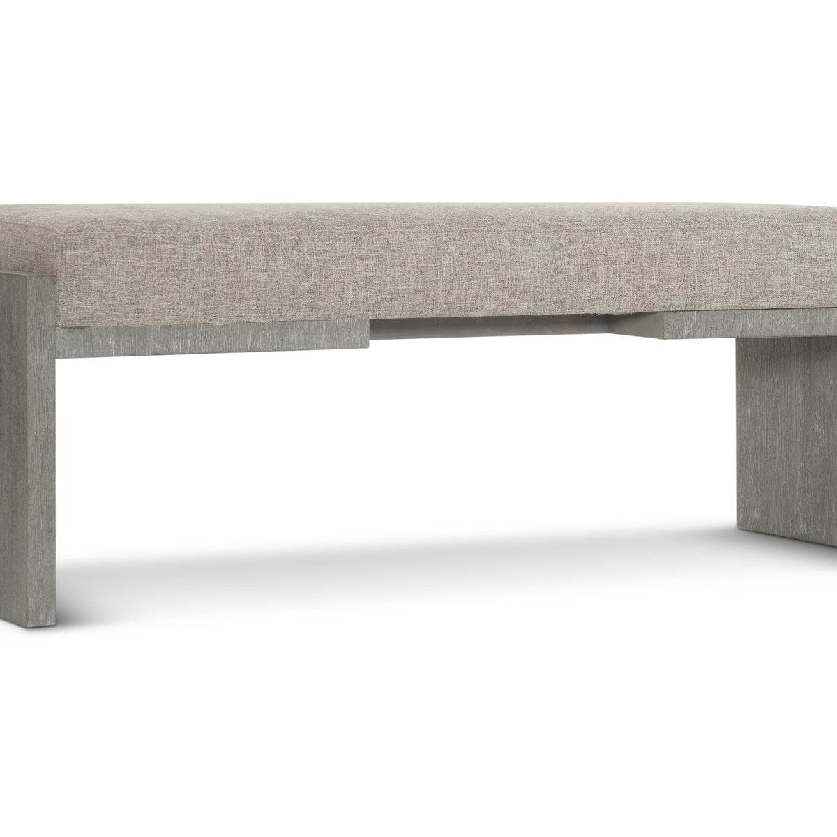 Bernhardt Foundations Dark Shale/Beige/Grey Bench | Ornate Home