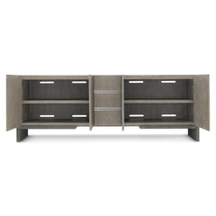 Foundations Dark Shale/Light Shale Entertainment Credenza - Ornate Home