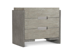 Foundations Dark Shale/Light Shale Nightstand With 3 Drawers - Ornate Home