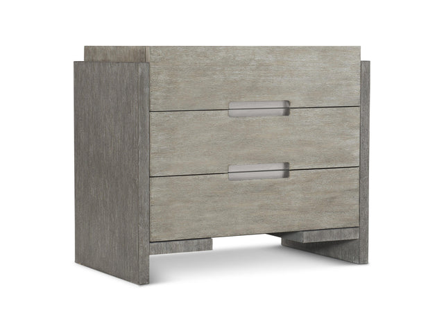 Foundations Dark Shale/Light Shale Nightstand With 3 Drawers - Ornate Home