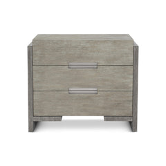 Foundations Dark Shale/Light Shale Nightstand With 3 Drawers - Ornate Home