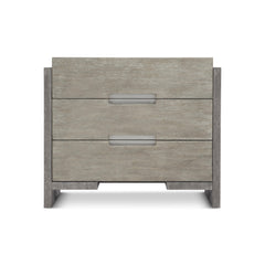 Foundations Dark Shale/Light Shale Nightstand With 3 Drawers - Ornate Home