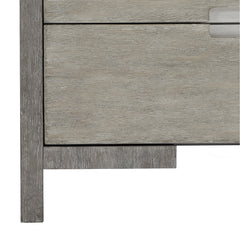 Foundations Dark Shale/Light Shale Nightstand With 3 Drawers - Ornate Home