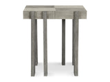 Foundations Dark Shale/Light Shale Side Table (Six Long Legs) - Ornate Home