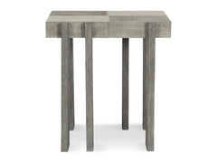 Foundations Dark Shale/Light Shale Side Table (Six Long Legs) - Ornate Home