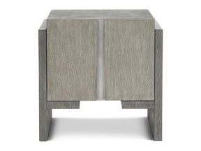 Foundations Dark Shale/Light Shale Side Table (Storage Space) - Ornate Home