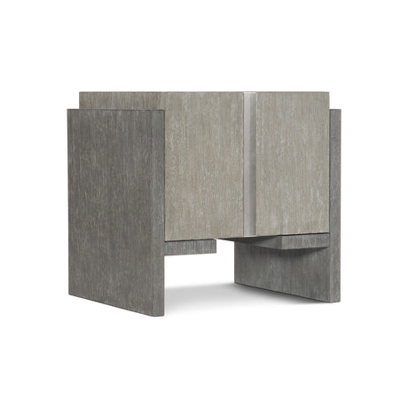 Foundations Dark Shale/Light Shale Side Table (Storage Space) - Ornate Home