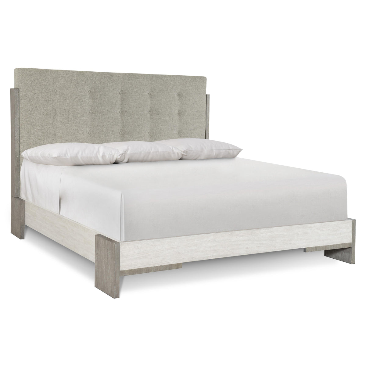 Foundations Light Shale California King Panel Bed - Ornate Home